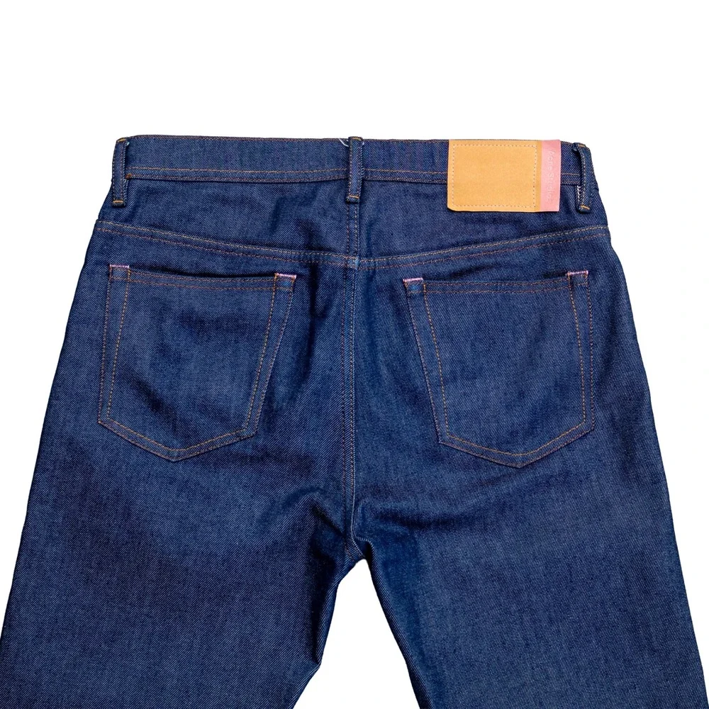 Acne Studios Bla Konst River Indigo Jeans Men 32x32 Slim Tapered Italy Denim